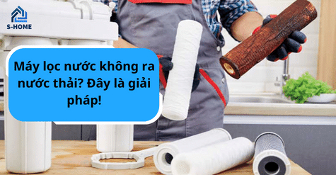 Máy lọc nước không ra nước thải và cách khắc phục