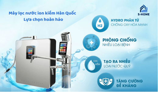 Máy lọc nước ion kiềm Hàn quốc