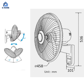 Chọn quạt treo tường phổ biến